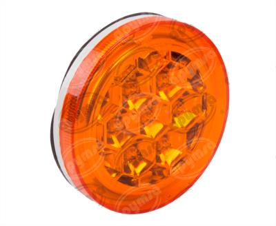 PLAFON SELLADO MICA AMBAR TRASERO 5" 7 LEDS DINA URBANO PLASTICOS RECORD 941-2 