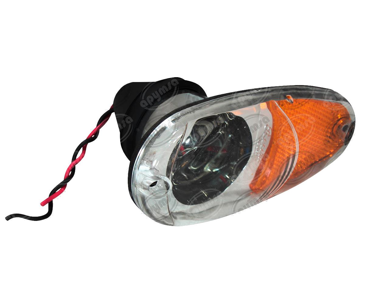 LUZ DIRECCIONAL MICA TRANSPARENTE 12V BURBUJA MARCO POLO AYCO PLASTICOS RECORD 980-1
