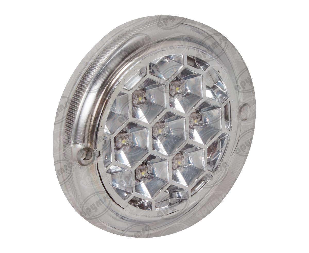 PLAFON LEDS MICA TRANSPARENTE TRASERO 5" 7 LEDS 12V DINA URBANO PLASTICOS RECORD 937 