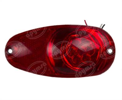 LUZ POSICION MICA ROJA LATERAL 12V 7 LEDS PLASTICOS RECORD 980-2R 
