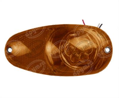 LUZ POSICION MICA AMBAR LATERAL 12V 7 LEDS PLASTICOS RECORD 980-2A 