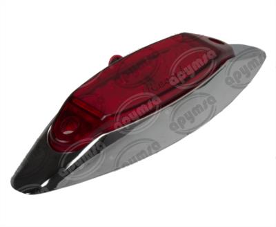 LUZ POSICION MICA ROJA 12V 16 LEDS BICEL CROMADO PLASTICOS RECORD 1042-4R 
