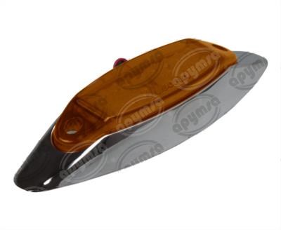 LUZ POSICION MICA AMBAR 12V 16 LEDS BICEL CROMADO PLASTICOS RECORD 1042-4A 