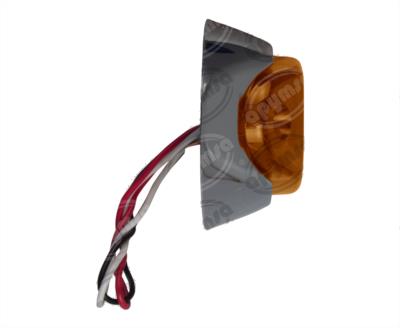LUZ POSICION MICA AMBAR 12V 16 LEDS BICEL CROMADO PLASTICOS RECORD 1042-4A 