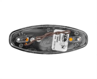 LUZ POSICION MICA AMBAR 12V LATERAL CROMADA TRAKTOLAMP 2269A 