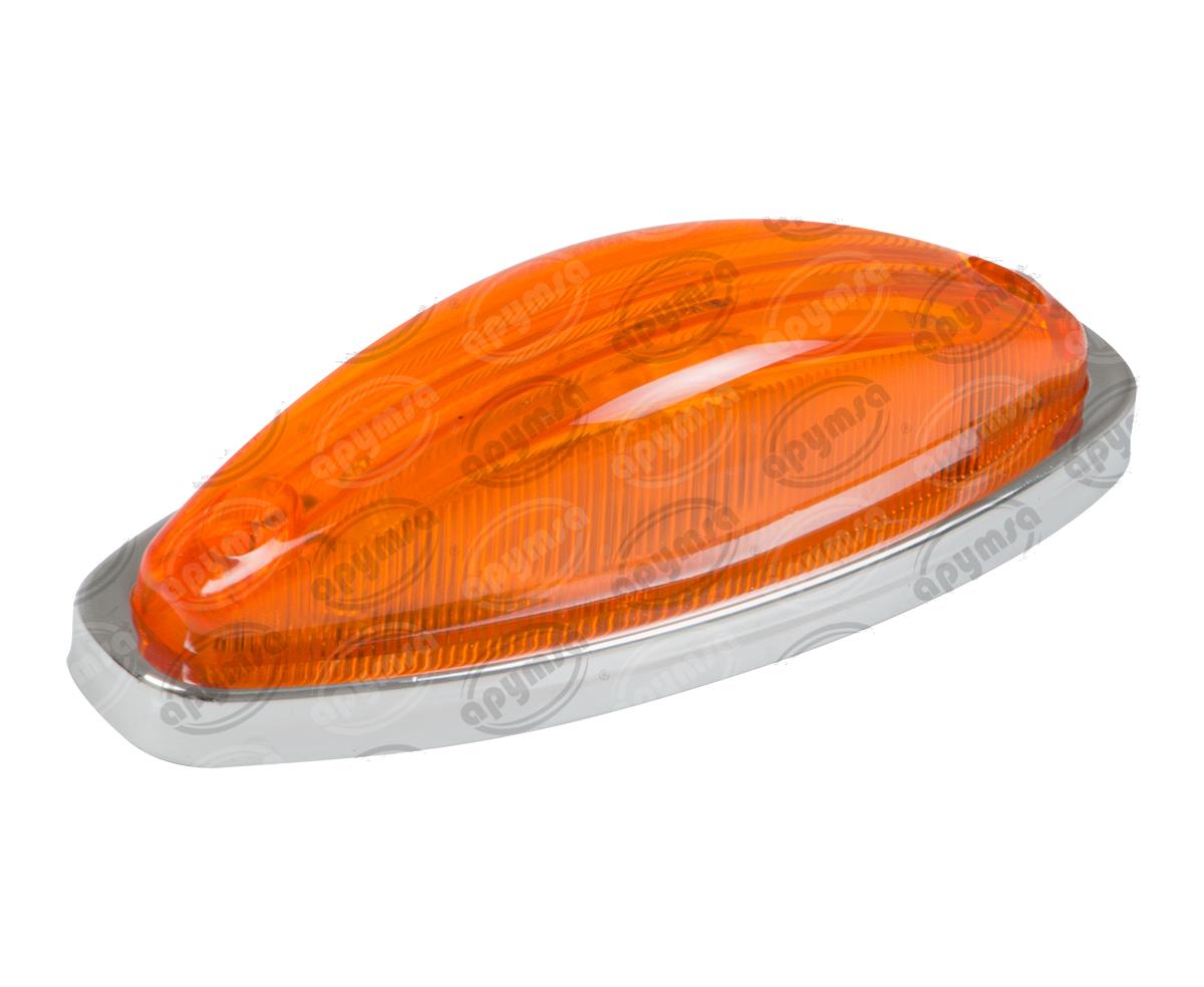 LUZ POSICION MICA AMBAR 12V LATERAL CROMADA TRAKTOLAMP 2269A 