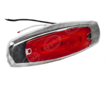 LUZ POSICION MICA ROJA 12V LED DE MARCACION CON BISEL ACERO INOXIDABLE LUCIDITY 2976024 
