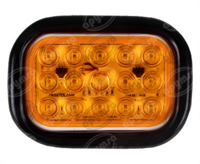 PLAFON SELLADO MICA AMBAR TRASERO 15 LEDS LUZ LED TRAKTOLAMP 8365A 