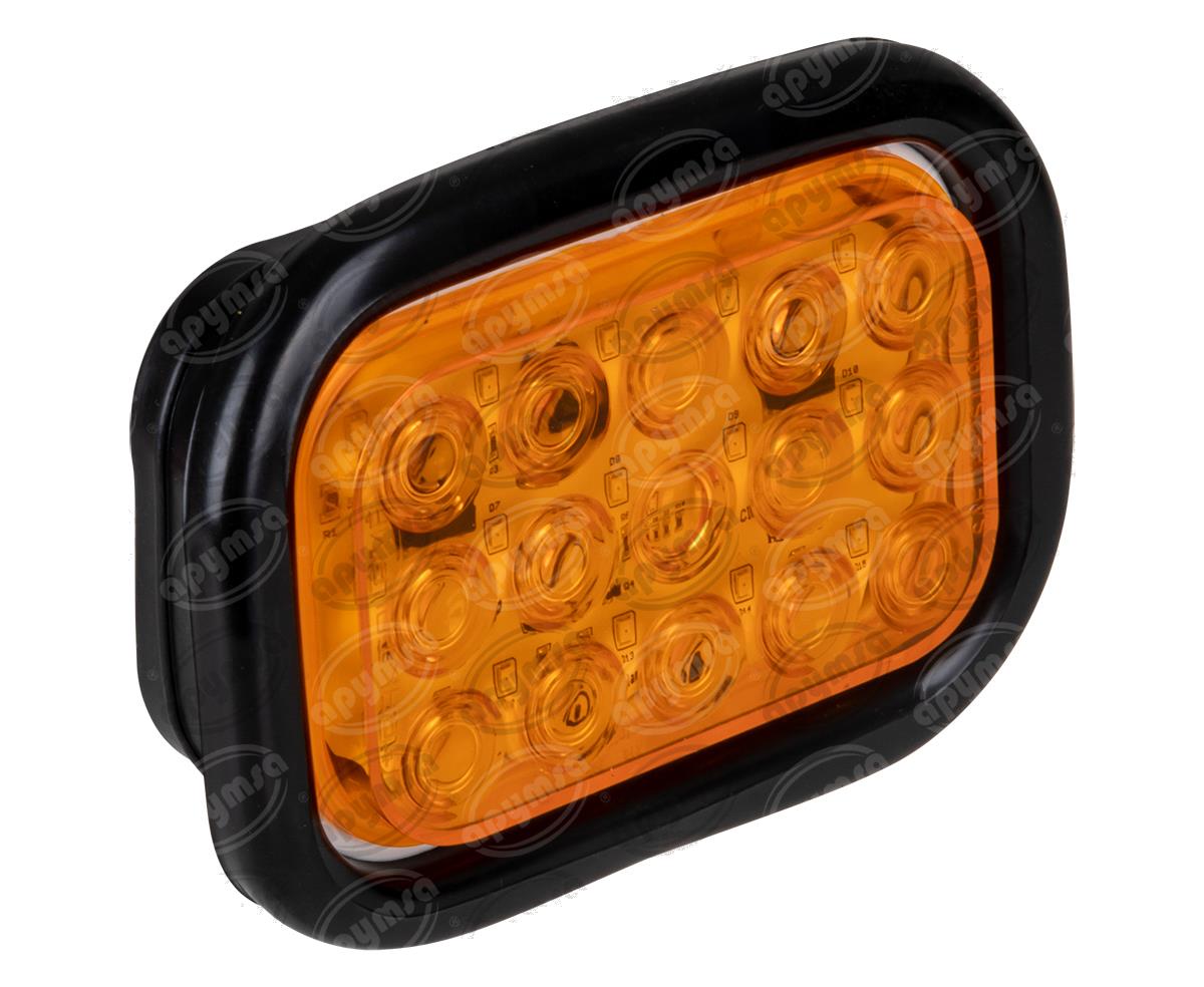 PLAFON SELLADO MICA AMBAR TRASERO 15 LEDS LUZ LED TRAKTOLAMP 8365A 