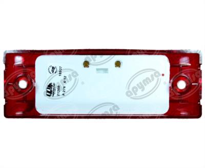 LUZ DIRECCIONAL MICA ROJA POSICION LATERAL 12V SELLADO DE CAJA KENWORTH TRAKTOLAMP 2126 