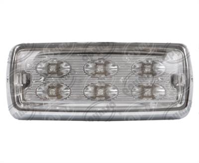 LUZ INTERIOR UNIVERSAL FIJO LUZ BLANCA CROMADA 6 LEDS SPORT 12V TECNOLAMP 237N-CB12 
