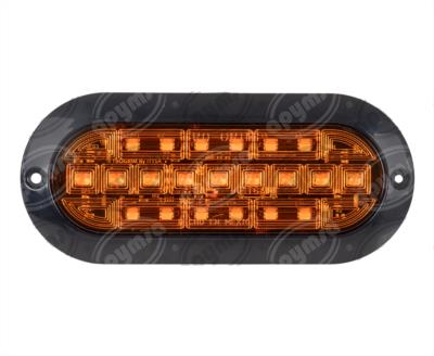 PLAFON LEDS AMBAR OVALADO ULTRAPLANO 21 LEDS 12-24V NACIONAL PL-169BN-01-A 