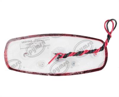 LUZ POSICION MICA ROJA LATERAL 12V - 24V LED MP120 NACIONAL 2979102 