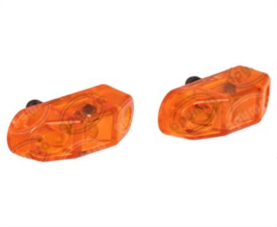 PLAFON LEDS MICA AMBAR LATERAL 1 LEDS 12V - 24V AYCO TIPO CASITA TECNOLAMP 895-A 