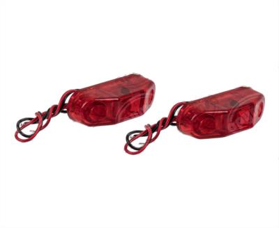 PLAFON LEDS MICA ROJA LATERAL 1 LEDS 12V - 24V AYCO TIPO CASITA TECNOLAMP 895-R 