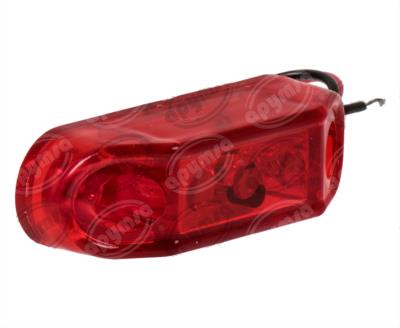 PLAFON LEDS MICA ROJA LATERAL 3 LEDS 12V - 24V AYCO TIPO CASITA TECNOLAMP 896-R 