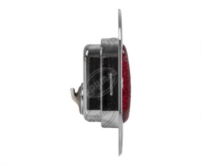 PLAFON LEDS MICA ROJA LATERAL 5 LEDS 12V - 24V RECTANGULAR TIPO CAMPER ESTROBO BISEL CROMADO TECNOLAMP 863C-R12 