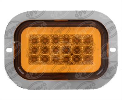 PLAFON LEDS AMBAR TRASERO 12/24V CUADRADO CON GEL (ALTA-BAJA) ESTROBO NACIONAL ICA2072 