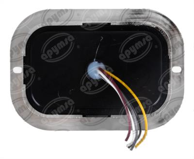 PLAFON LEDS AMBAR TRASERO 12/24V CUADRADO CON GEL (ALTA-BAJA) ESTROBO NACIONAL ICA2072 