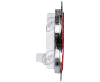 PLAFON LEDS ROJO TRASERO 3.7" 24 LEDS 12-24V 4" CON CONECTOR CROMADO QBH STAR 2979118 