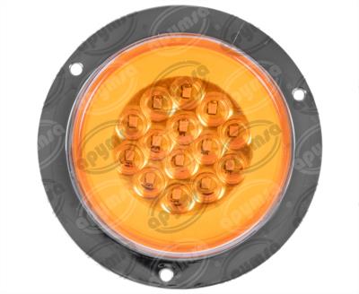 PLAFON LEDS AMBAR TRASERO 12-24V 4" 14 LEDS CON GEL CONECTOR QBH STAR 2979122 