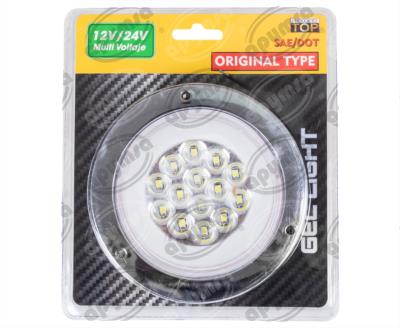 PLAFON LEDS BLANCO TRASERO 12-24V 4" CONECTOR 14 LEDS GEL QBH STAR 2979123 