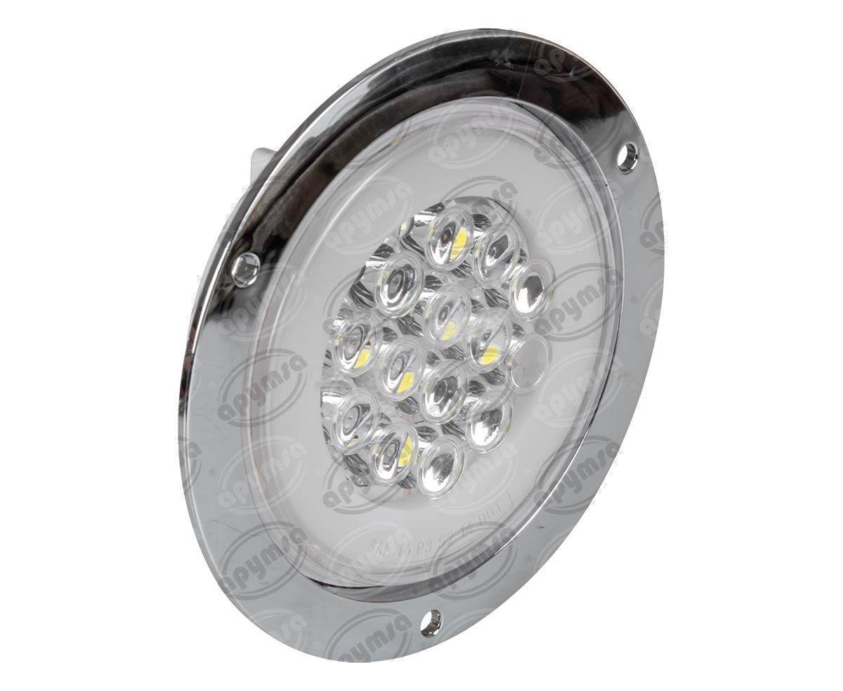 PLAFON LEDS BLANCO TRASERO 12-24V 4" CONECTOR 14 LEDS GEL QBH STAR 2979123 