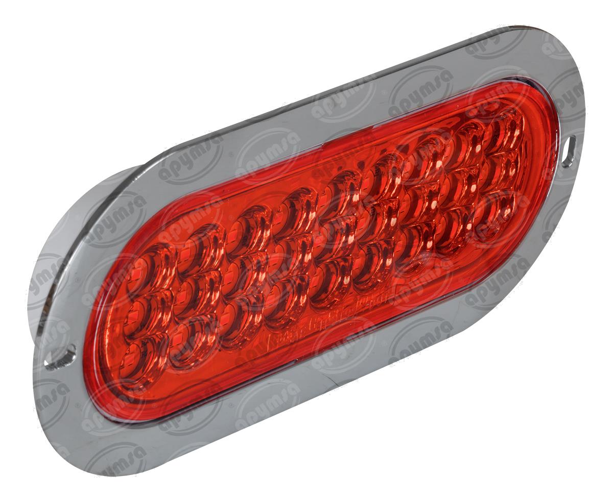 PLAFON LEDS ROJO TRASERO 3.4" 27 LEDS 12-24V 27 LEDS OVALADO CONECTOR QBH STAR 2979124 