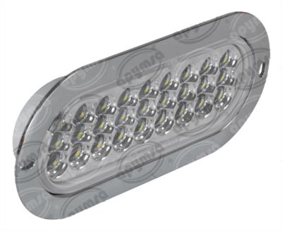 PLAFON LEDS BLANCO TRASERO 3.4" 27 LEDS 12-24V 27 LEDS OVALADO QBH STAR 2979126 