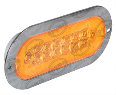 PLAFON LEDS AMBAR TRASERO 3.4" 14 LEDS 12-24V 14 LEDS OVALADO GEL CONECTOR QBH STAR 2979128 
