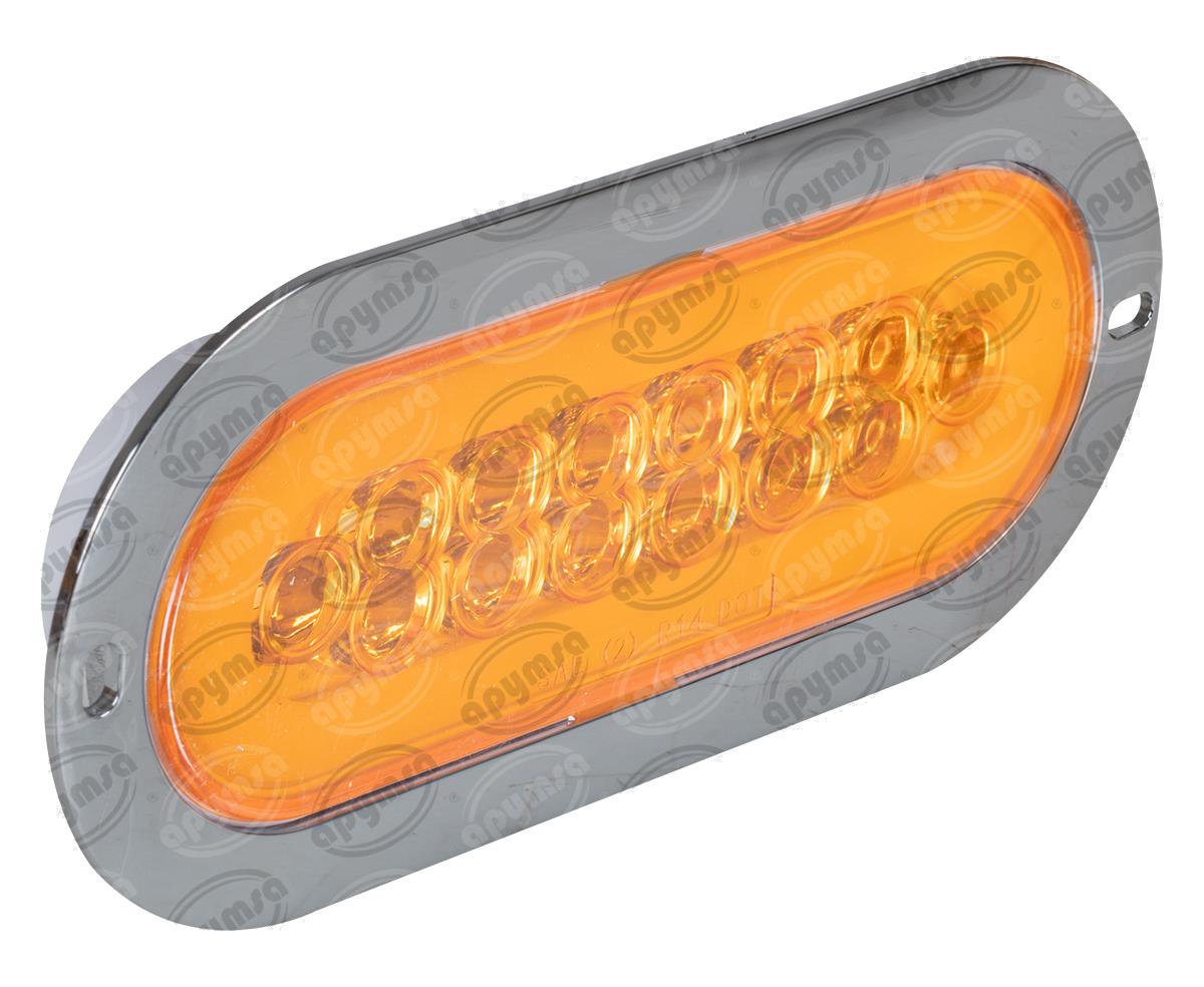PLAFON LEDS AMBAR TRASERO 3.4" 14 LEDS 12-24V 14 LEDS OVALADO GEL CONECTOR QBH STAR 2979128 