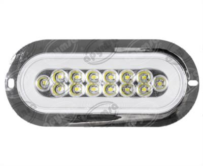 PLAFON LEDS BLANCO TRASERO 3.4" 14 LEDS 12-24V OVALADO CON CONECTOR QBH STAR 2979129 