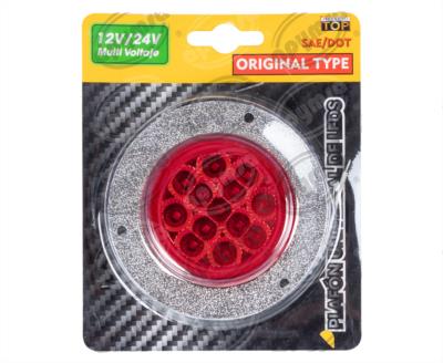 PLAFON LEDS ROJO TRASERO 3.7" 13 LEDS 12-24V 2.5" 13 LEDS CONECTOR QBH STAR 2979132 