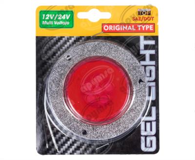 PLAFON LEDS ROJO TRASERO 3.7" 6 LEDS 12-24V 2.5" CON CONECTOR QBH STAR 2979136 