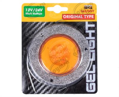 PLAFON LEDS AMBAR TRASERO 3.7" 6 LEDS 12-24V GEL CON CONECTOR QBH STAR 2979137 