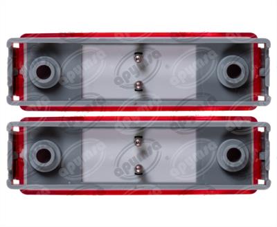 PLAFON LEDS ROJO POSICION LATERAL 12-24V CON CONECTOR 2 PZAS QBH STAR 2979138 