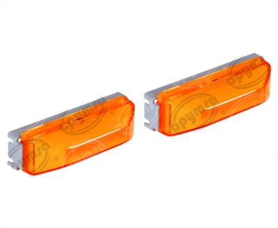 PLAFON LEDS AMBAR POSICION LATERAL 12-24V CON CONECTOR 2 PZAS QBH STAR 2979139 