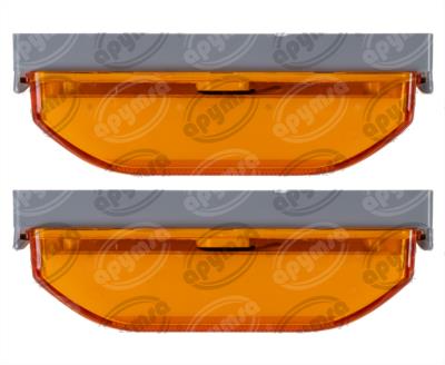 PLAFON LEDS AMBAR POSICION LATERAL 12-24V CON CONECTOR 2 PZAS QBH STAR 2979139 