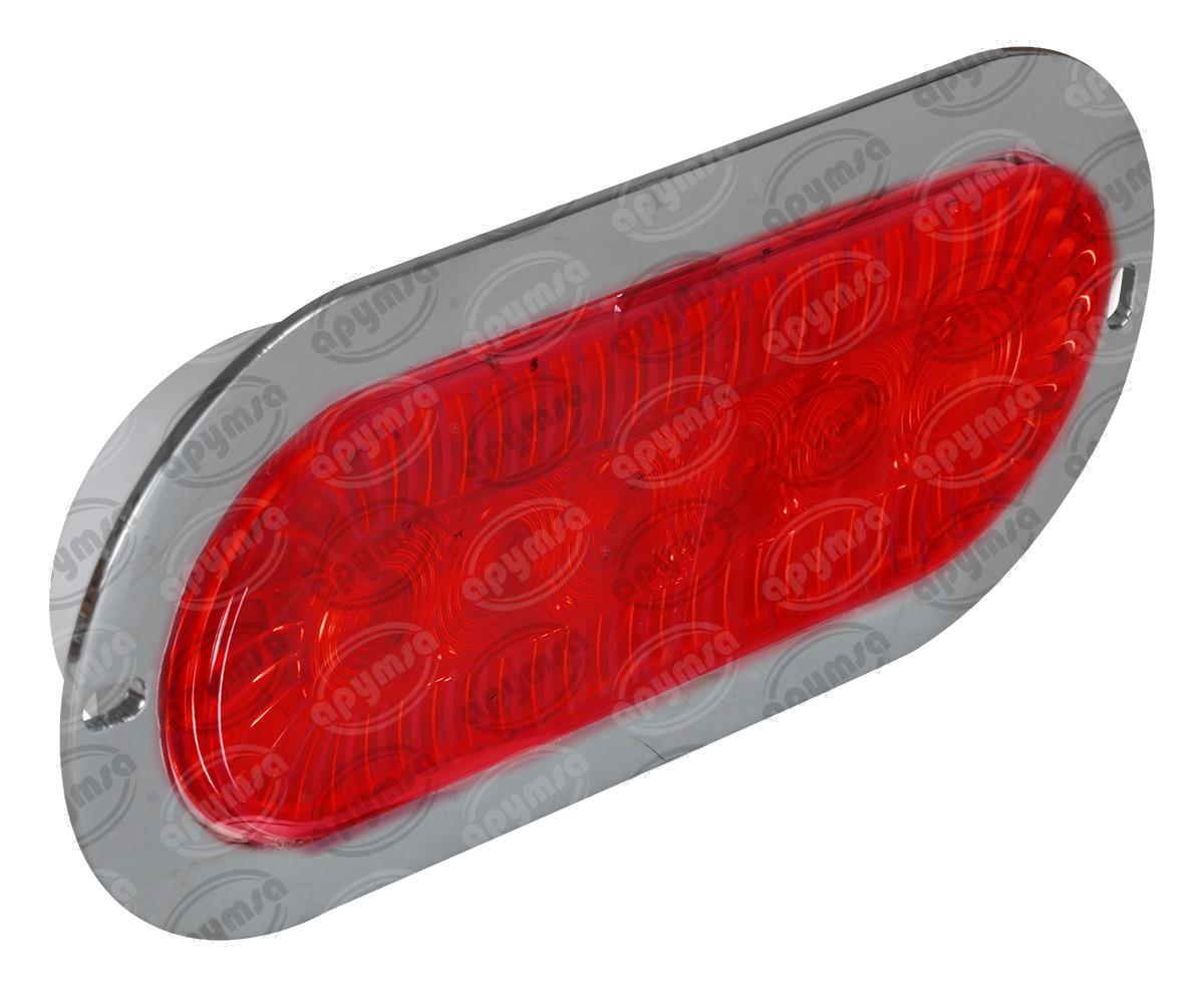 PLAFON LEDS ROJO TRASERO 3.4" 6 LEDS 12-24V OVALADO TURBINA QBH STAR 2979140 