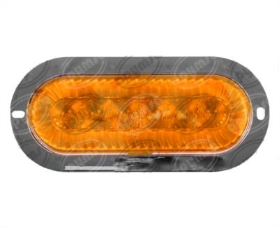 PLAFON LEDS AMBAR TRASERO 3.4" 6 LEDS 12-24V OVALADO TURBINA QBH STAR 2979141 