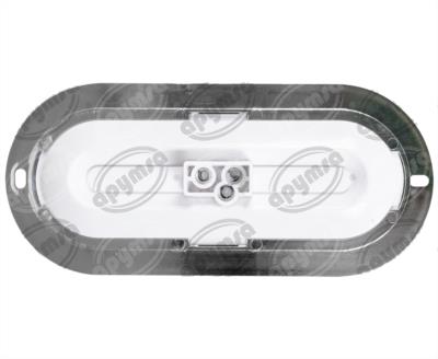 PLAFON LEDS AMBAR TRASERO 3.4" 6 LEDS 12-24V OVALADO TURBINA QBH STAR 2979141 