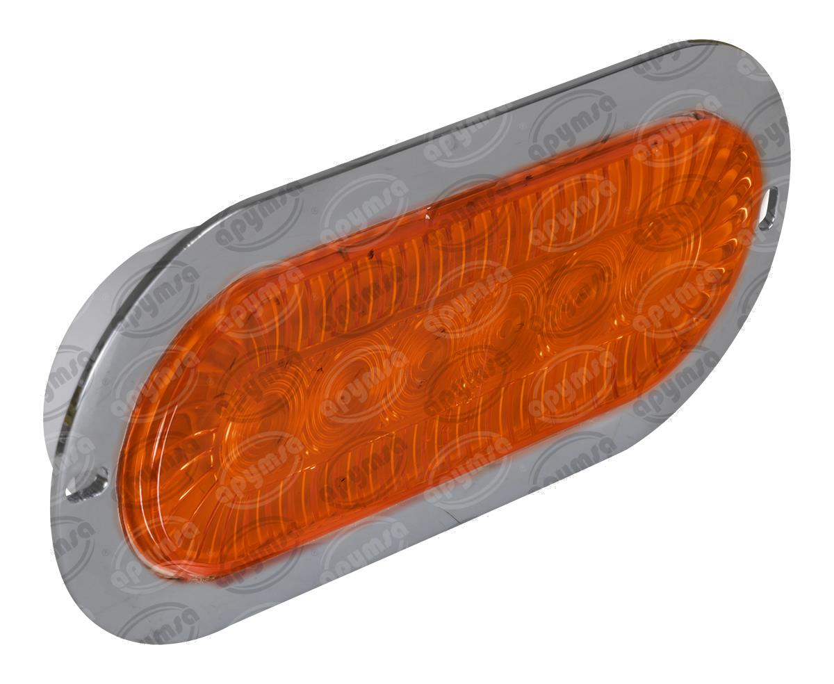PLAFON LEDS AMBAR TRASERO 3.4" 6 LEDS 12-24V OVALADO TURBINA QBH STAR 2979141 