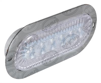 PLAFON LEDS BLANCO TRASERO 3.4" 6 LEDS 12-24V OVALADO TURBINA QBH STAR 2979142 
