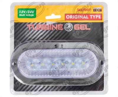 PLAFON LEDS BLANCO TRASERO 3.4" 6 LEDS 12-24V OVALADO TURBINA QBH STAR 2979142 