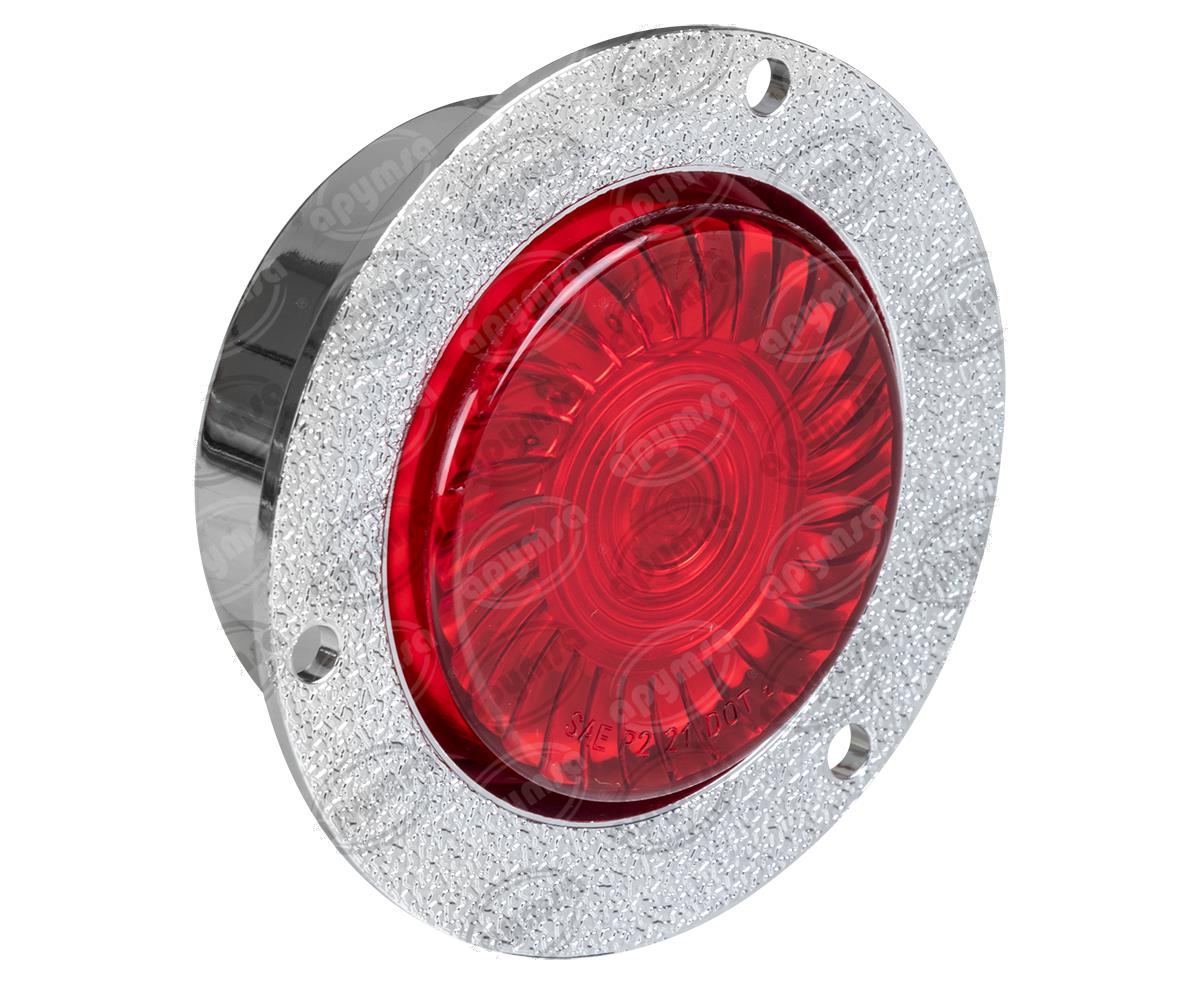 PLAFON LEDS ROJO TRASERO 3.7" 1 LEDS 12-24V 2" TURBINA LUZ FIJA QBH STAR 2979145 