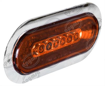 PLAFON LEDS AMBAR TRASERO 3.4" 6 LEDS 12-24V GALACTIC OVALADO QBH STAR 2979148 