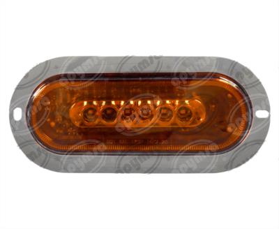 PLAFON LEDS AMBAR TRASERO 3.4" 6 LEDS 12-24V GALACTIC OVALADO QBH STAR 2979148 