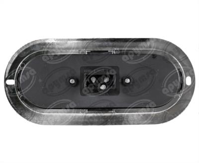 PLAFON LEDS AMBAR TRASERO 3.4" 6 LEDS 12-24V GALACTIC OVALADO QBH STAR 2979148 