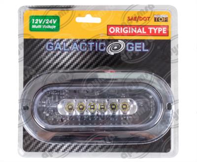 PLAFON LEDS BLANCO TRASERO 3.4" 6 LEDS 12-24V GALACTIC OVALADO QBH STAR 2979149 