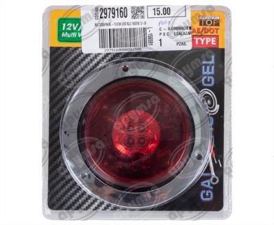 PLAFON LEDS ROJO TRASERO 12-24V 4" GALACTIC QBH STAR 2979160 